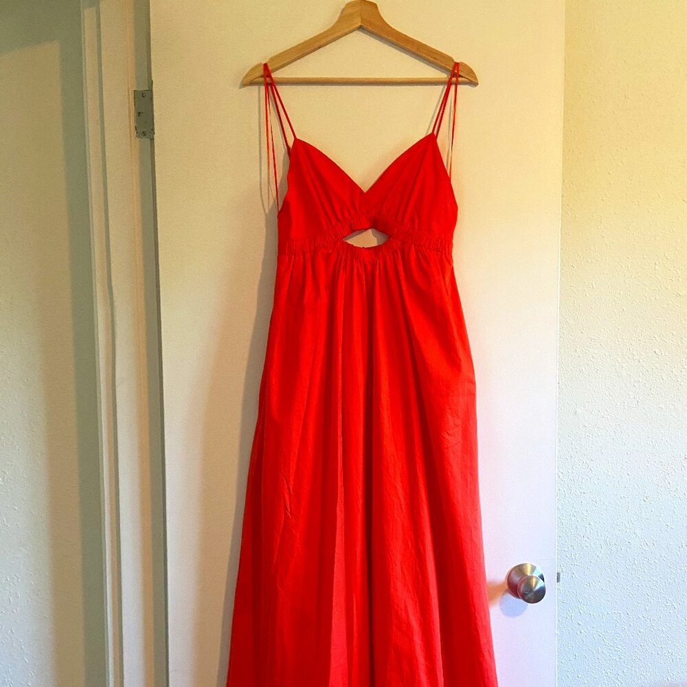 Tangerine NIA maxi cutout dress